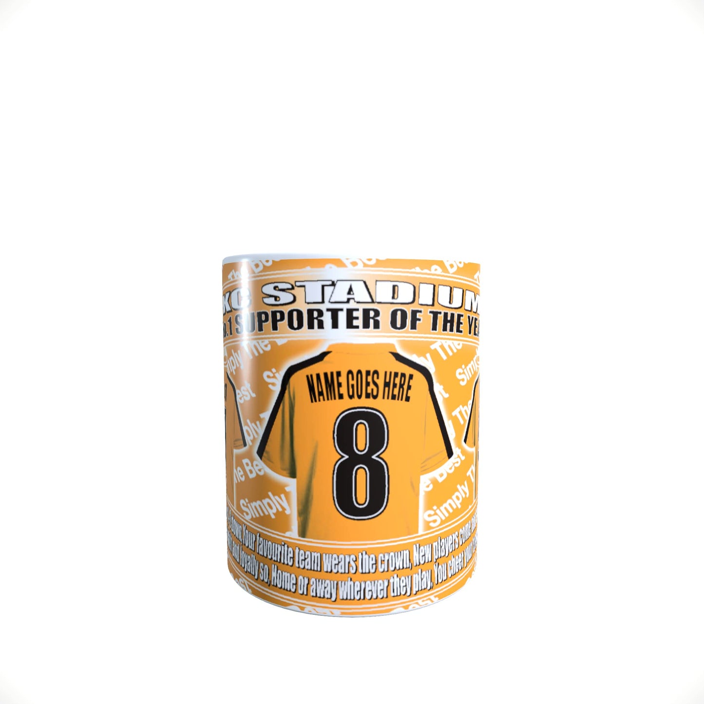Hull Football Team Shirt Personalised Mug Gift with Chocolate Footballs