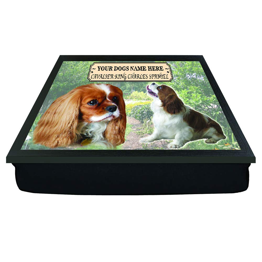 Cavalier King Charles Spaniel Personalised Dog Breed Gift Lap Tray