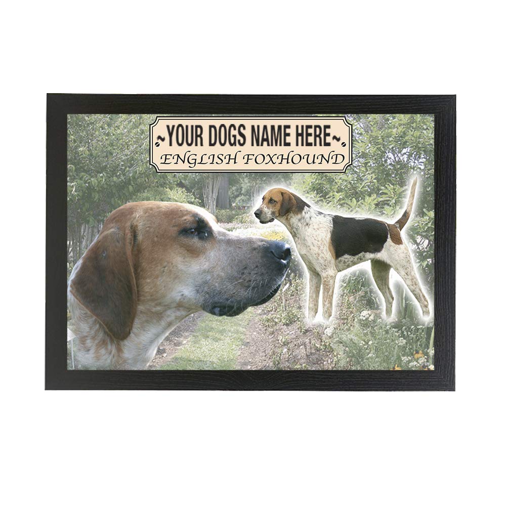 English Foxhound Personalised Dog Breed Gift Lap Tray