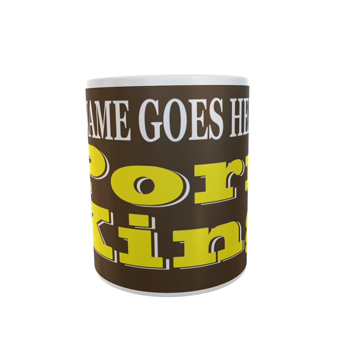 Porn King Personalised Ceramic Gift Mug