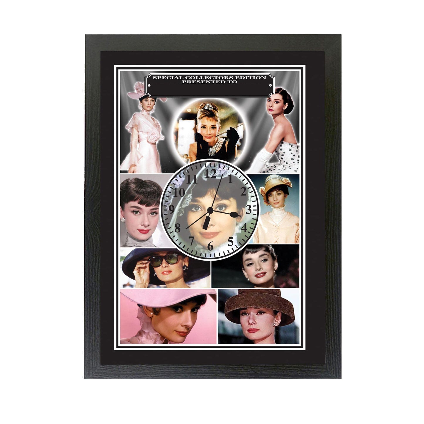 Hepburn Celebrity Icon Personalised Wall Clock Movie Star*Audrey
