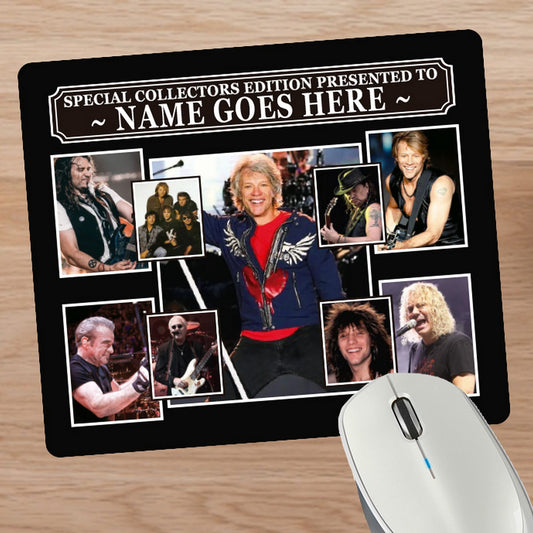 Jon Bongiovi Celebrity Icon Personalised Mouse Mat Gift Movie Star