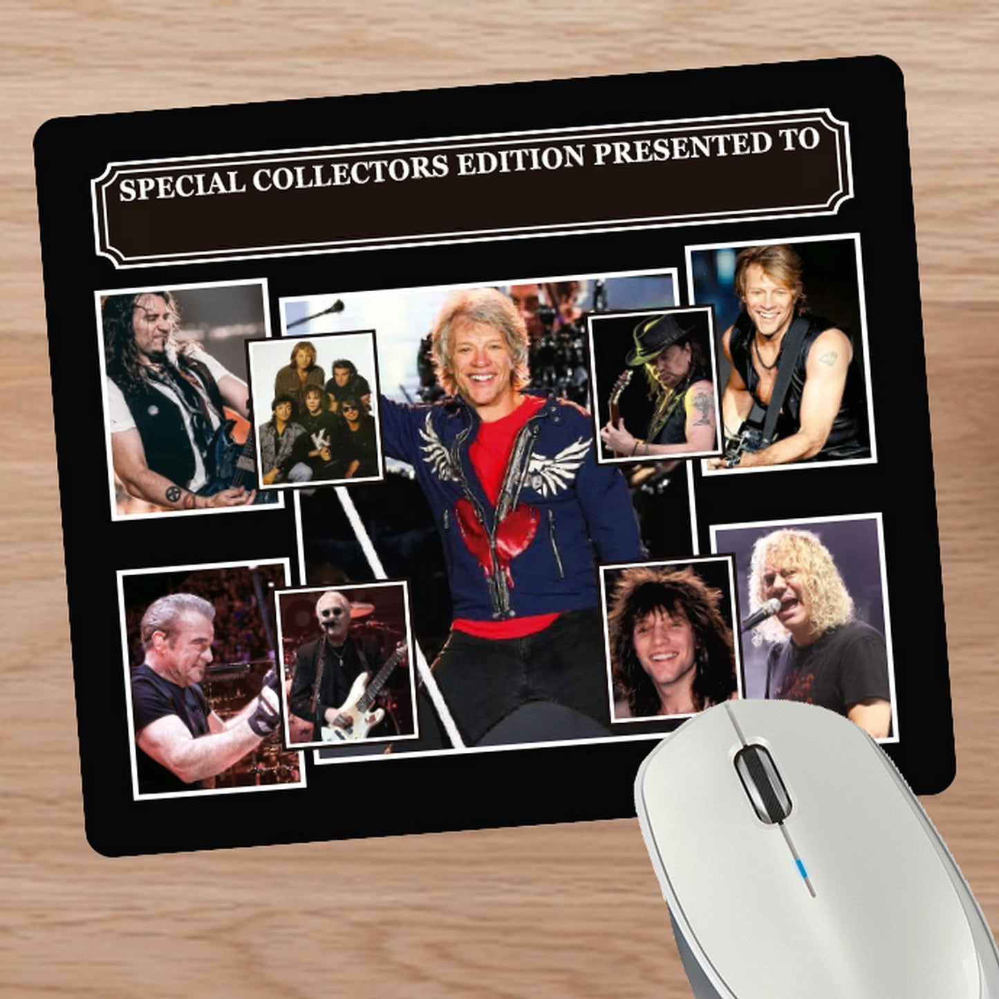 Jon Bongiovi Celebrity Icon Personalised Mouse Mat Gift Movie Star