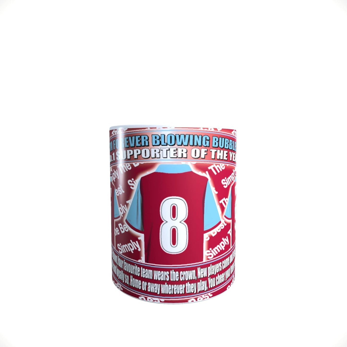 West H Football Club Shirt Lap Tray And Mug Gift Set