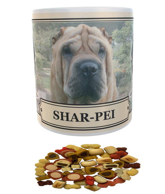 Shar Pei Dog Breed Gift Mug with Treats