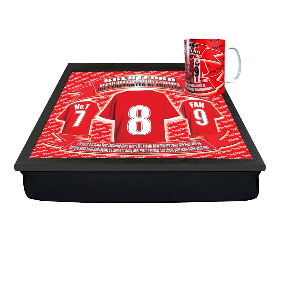 Brentford Football Club Shirt Lap Tray And Mug Gift Set