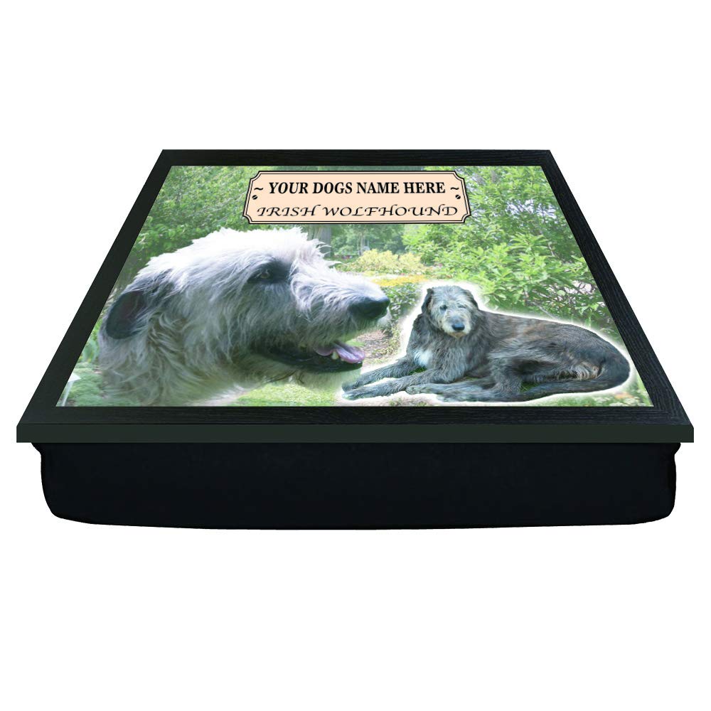 Irish Wolfhound Personalised Dog Breed Gift Lap Tray