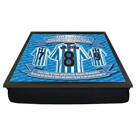 Sheff Wed Personalised Football Shirt Lap Tray Gift