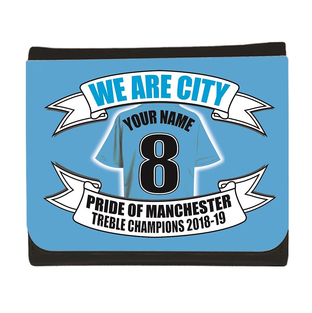 Manchester The Blues Personalised Football Shirt Wallet Gift
