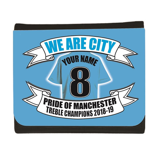 Manchester The Blues Personalised Football Shirt Wallet Gift