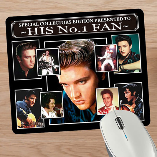 Presley King of Rock n Roll Icon No.1 Fan Mouse Mat Gift