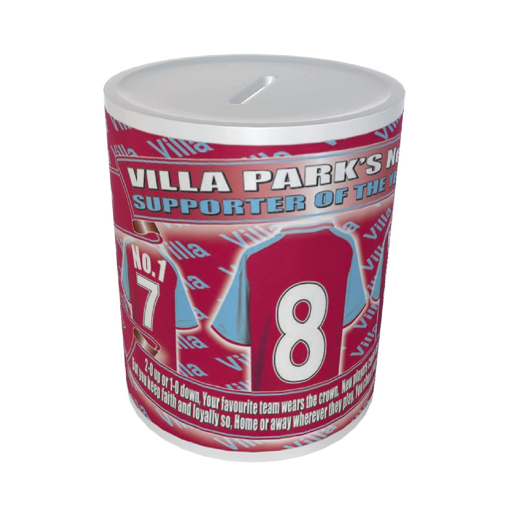 The Villa Football Shirt Ceramic Money Box Team-Aston Gift