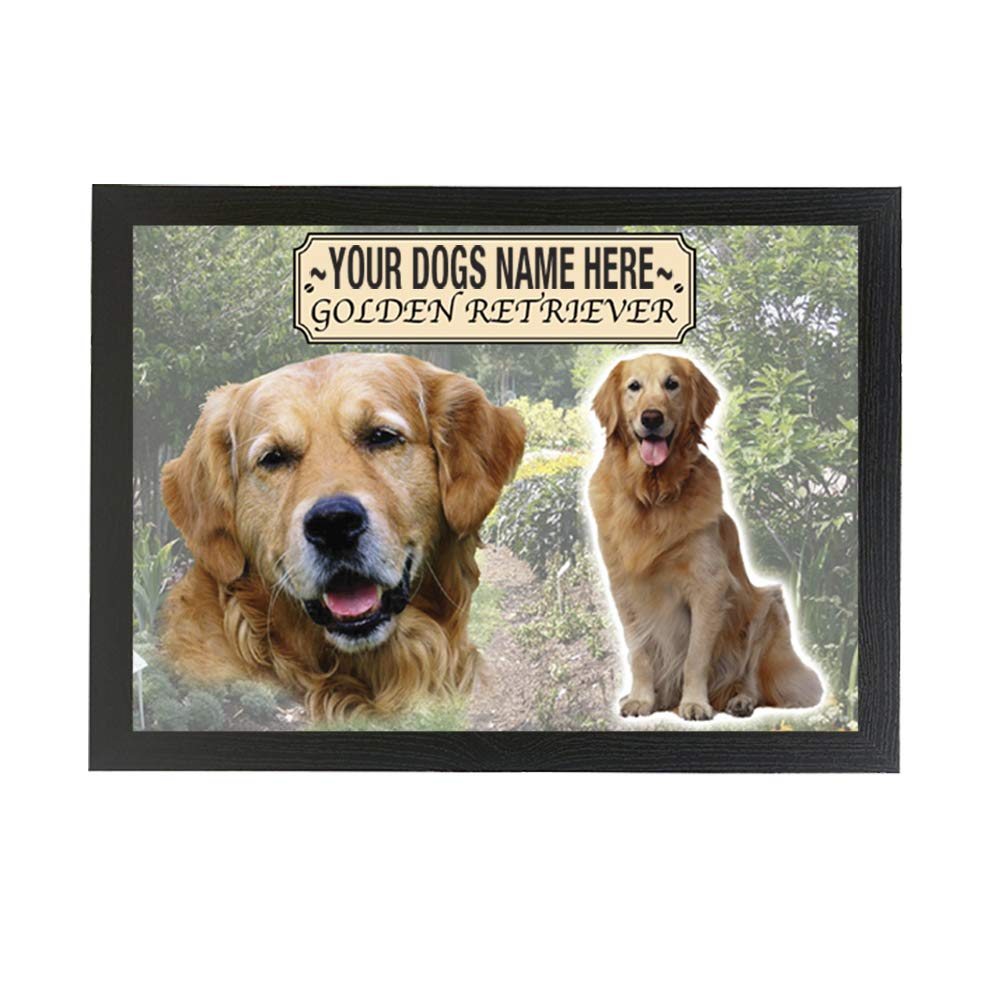 Golden Retriever Personalised Dog Breed Gift Lap Tray