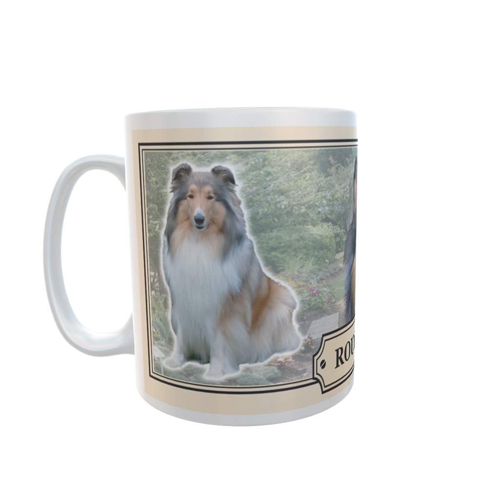 Rough Collie Dog Breed Gift Mug with Treats