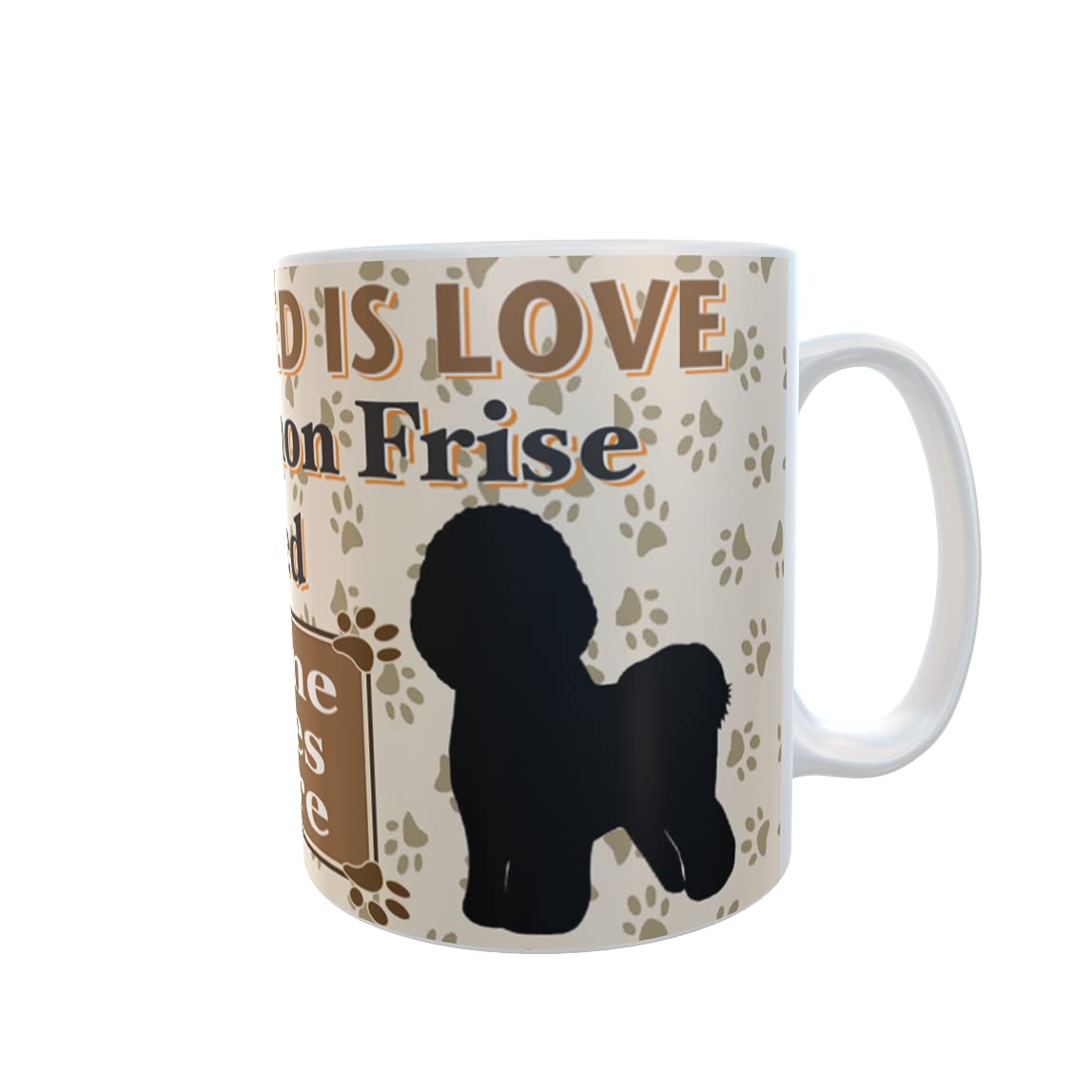 All You Need is Love and a Bichon Frise Dog Personalised Mug Gift