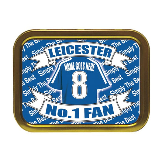 Leicester Football Shirt Personalised Tobacco Storage Tin & Products