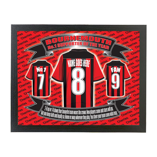Bournemouth Football Shirt Personalised Picture Gift