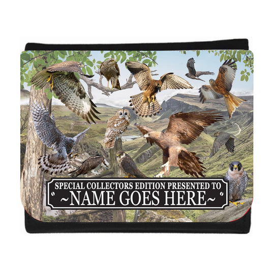 British Bird of Prey Personalised Wallet Gift