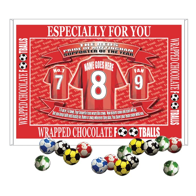 Notts Forest Personalised Football Shirt Gift Boxed Sweets