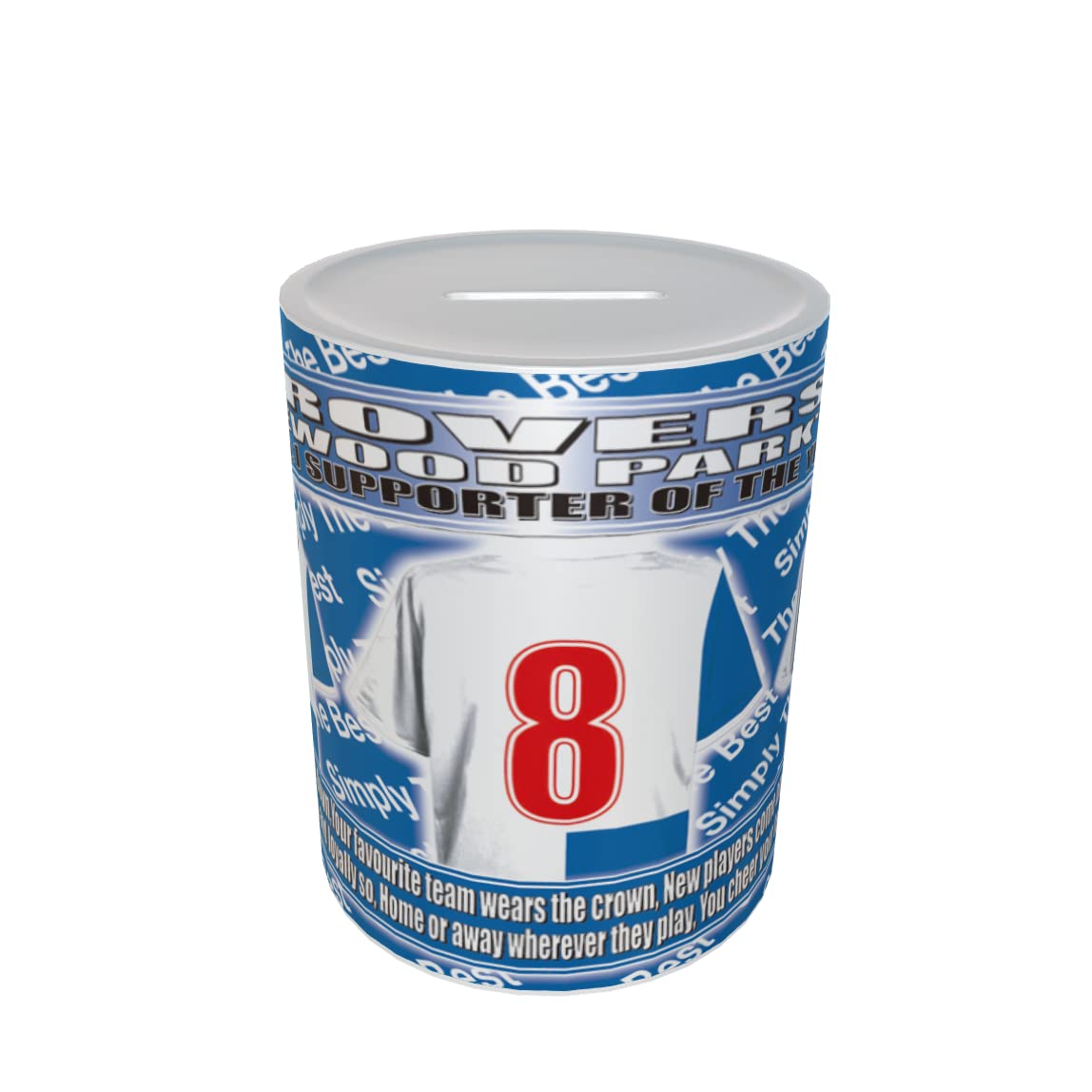 Blackburn Football Shirt Ceramic Money Box Gift