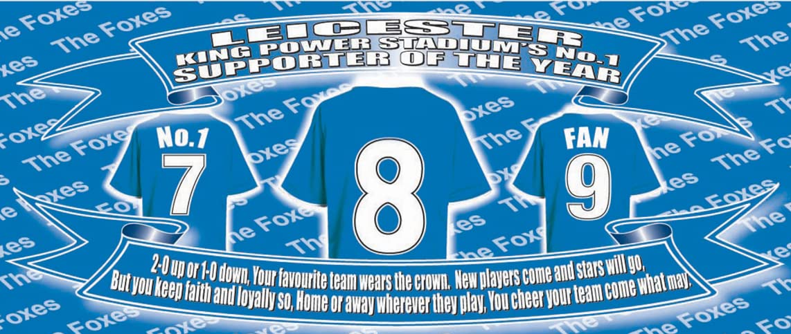 Leicester Football Team Shirt Mug Gift with Chocolate Footballs