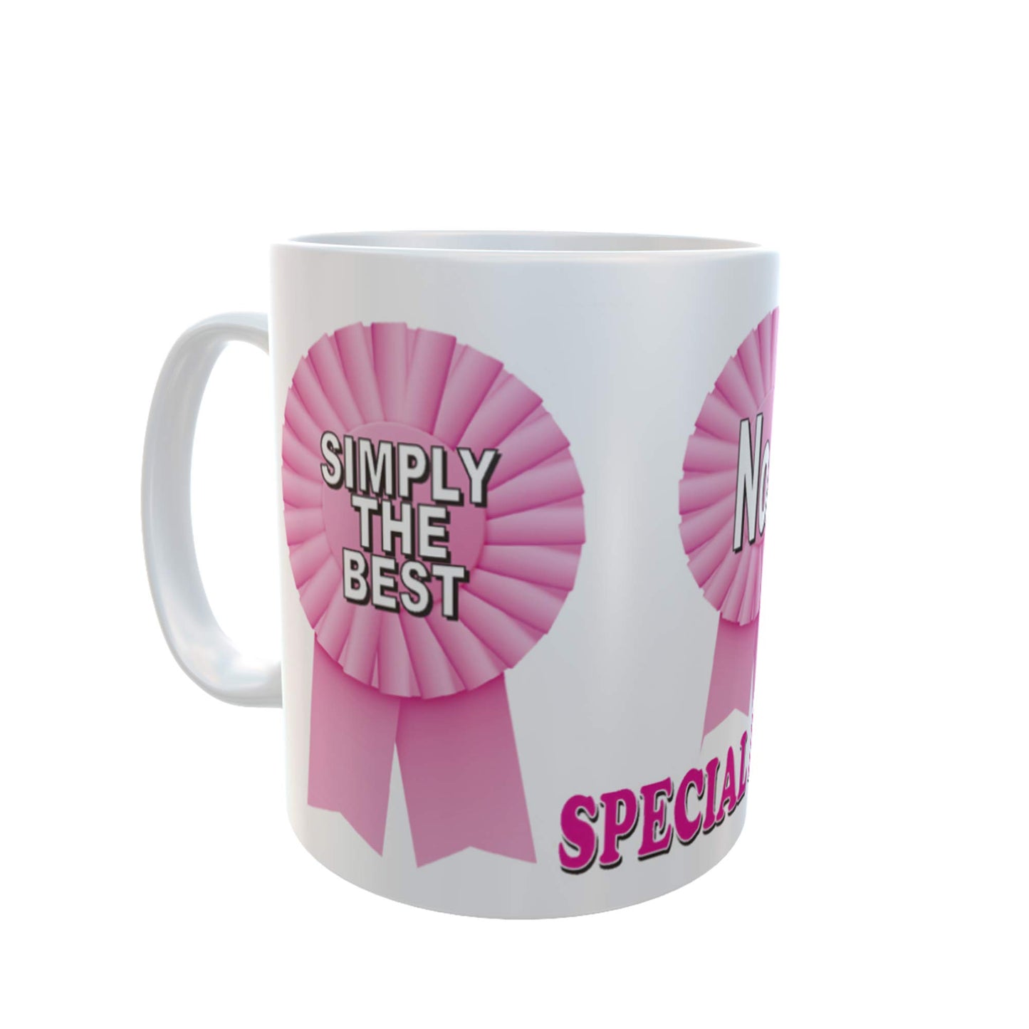 Simply The Best Special Friend Ceramic Rosette Gift Mug (Female)