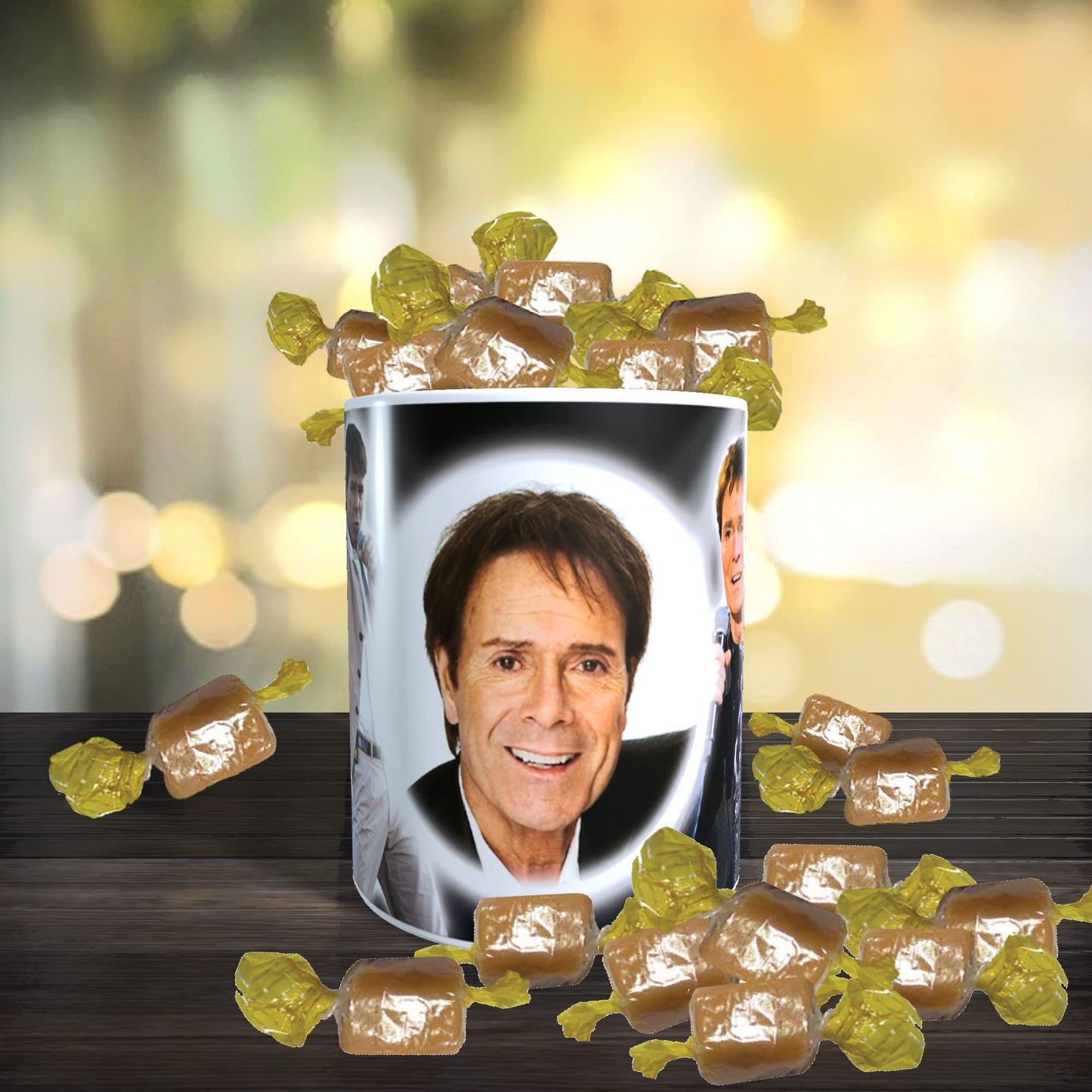 Cliff Richard Icon Gift Mug with Sweets