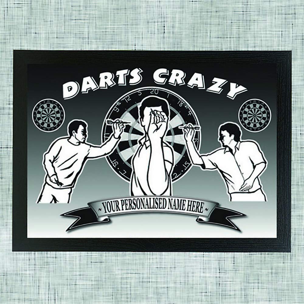 Darts Crazy Personalised Lap Tray Gift