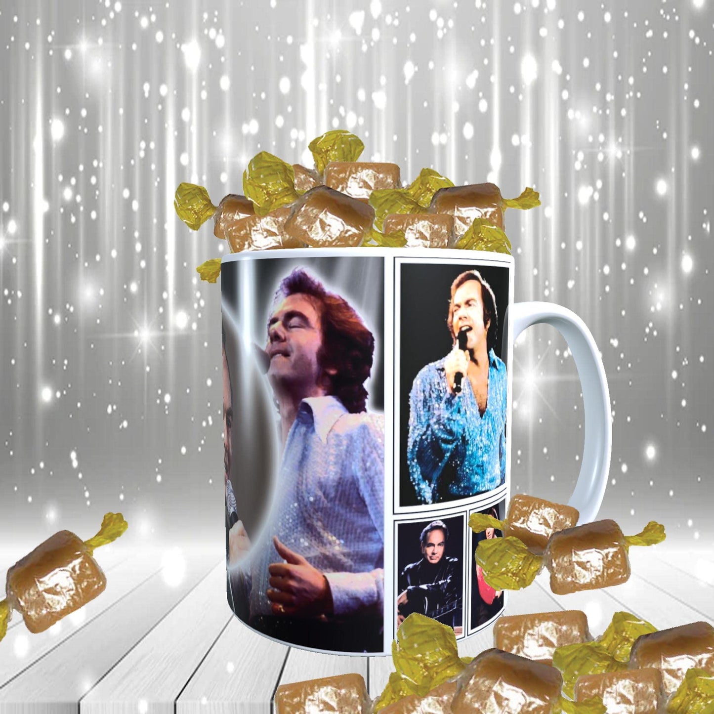 Neil Diamond Icon Mug with Choice of Sweets Gift