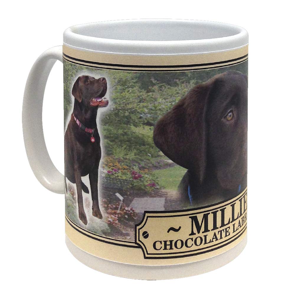 Chocolate Labrador Personalised Dog Breed Gift Mug