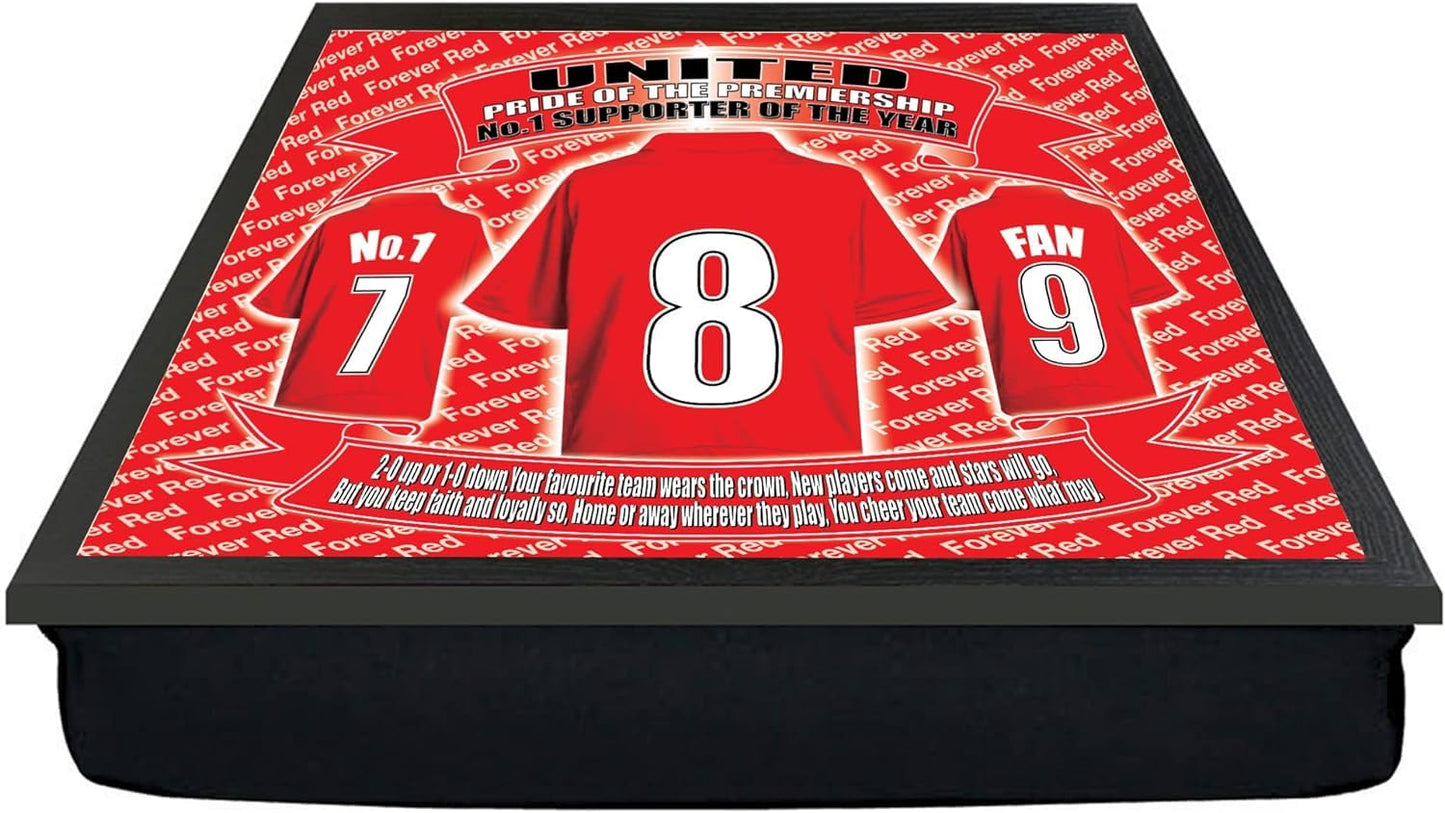 Manchester Reds Football Shirt Lap Tray And Mug Gift Set, MANREDS- LapMugGiftSet_000