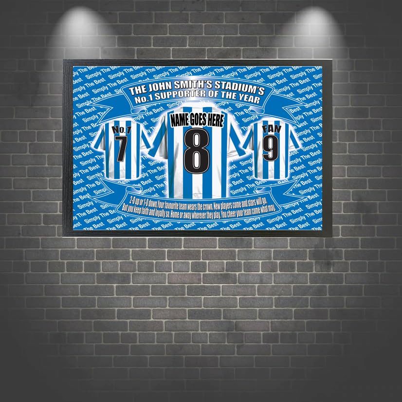 Huddersfield Football Shirt Personalised Picture Gift