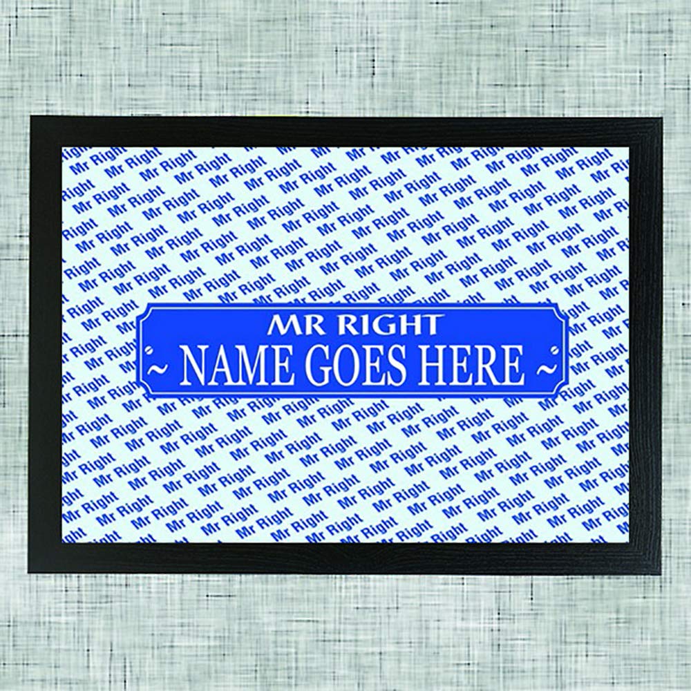 Mr Right male personalised lap tray