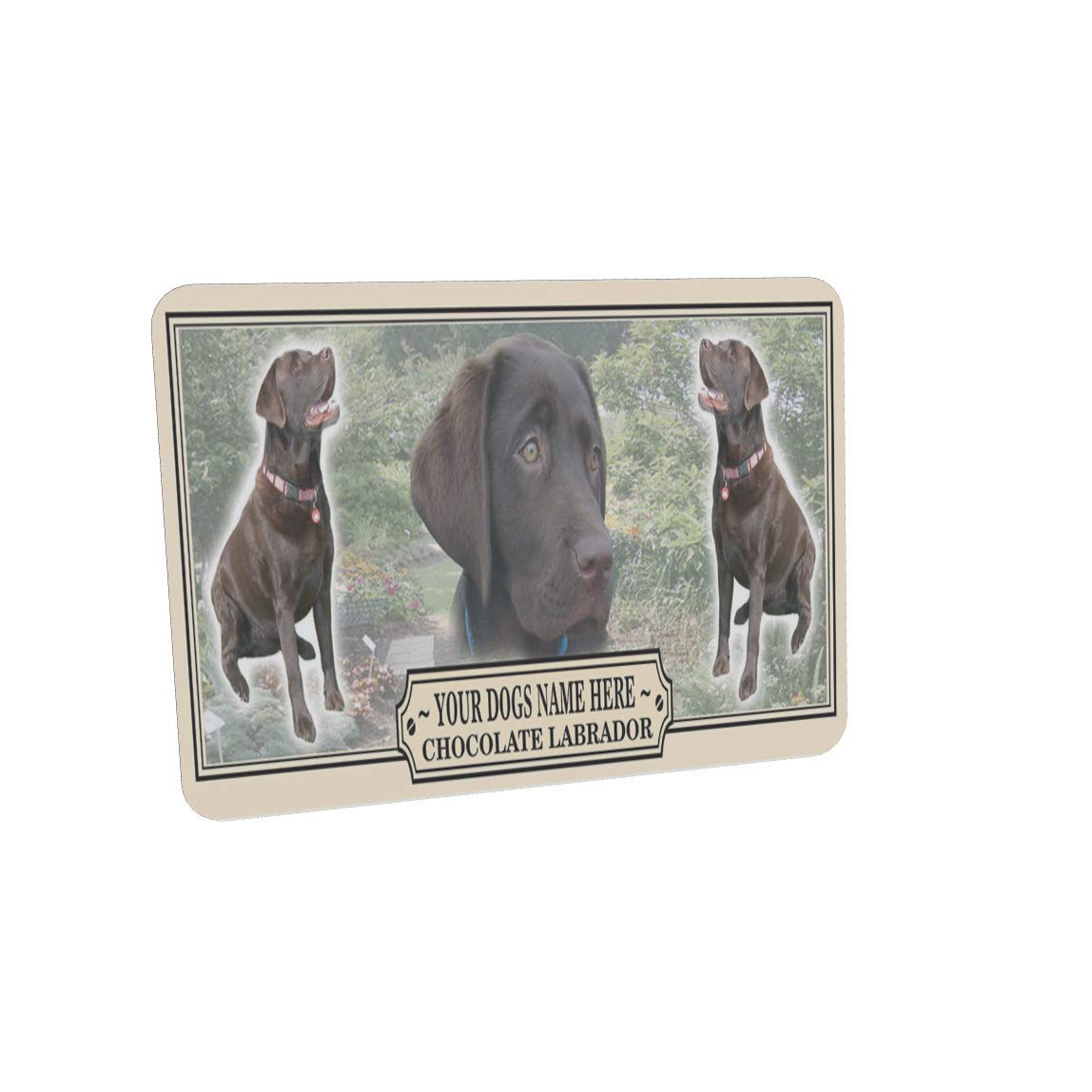 Chocolate Labrador Personalised Dog Breed Mouse Mat Gift