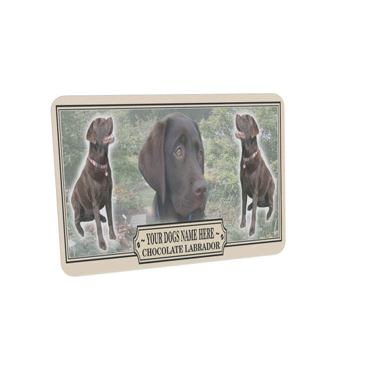 Chocolate Labrador Personalised Dog Breed Mouse Mat Gift