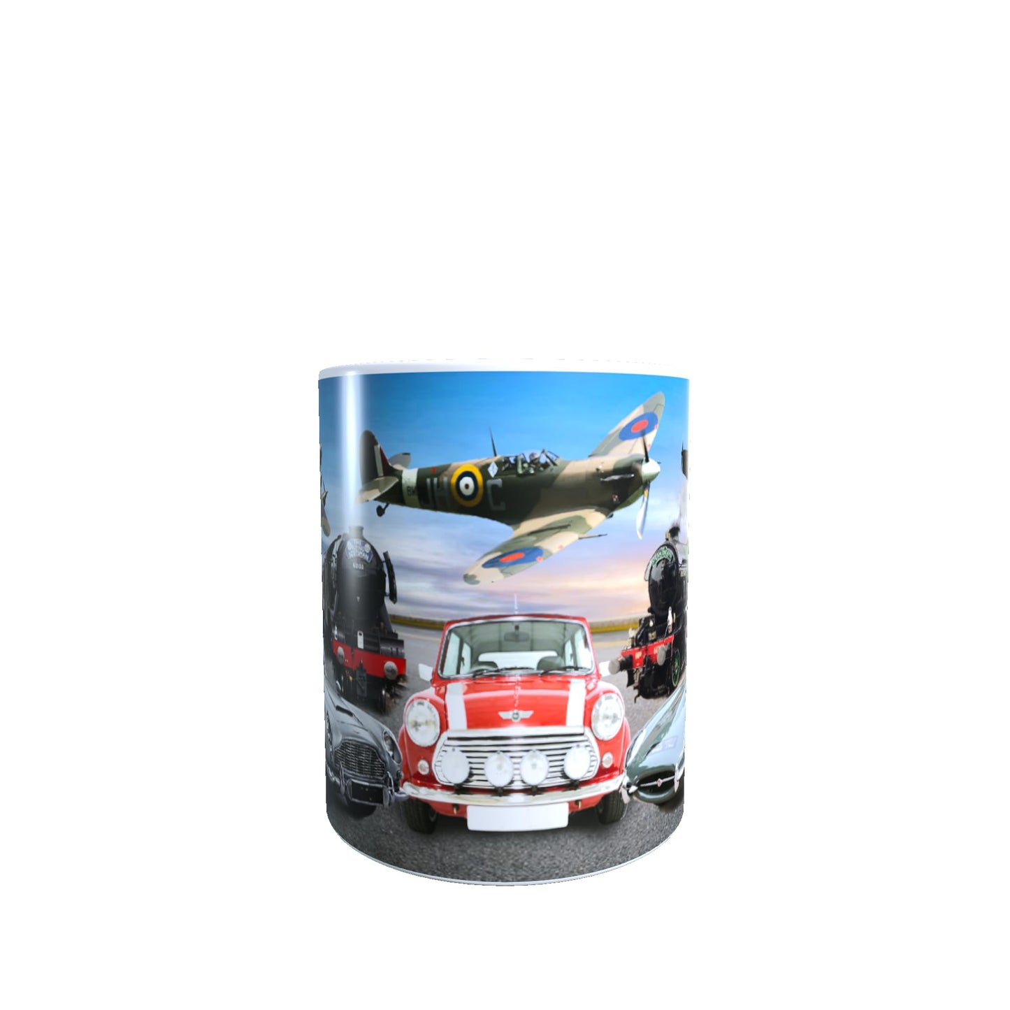 Planes Trains and Automobiles Classic Car & Transport Lap Tray And Mug Gift Set