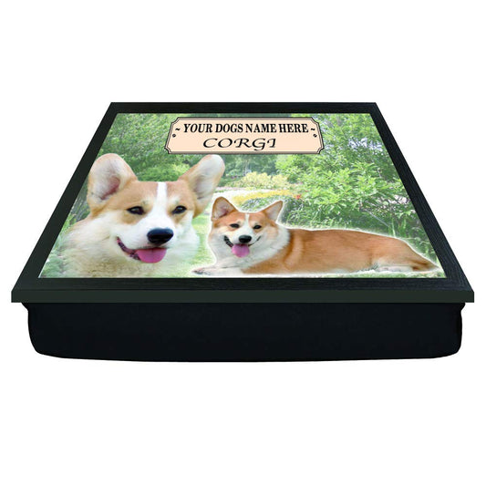 Corgi Personalised Dog Breed Gift Lap Tray