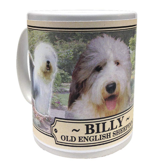 Old English Sheepdog Personalised Dog Breed Gift Mug