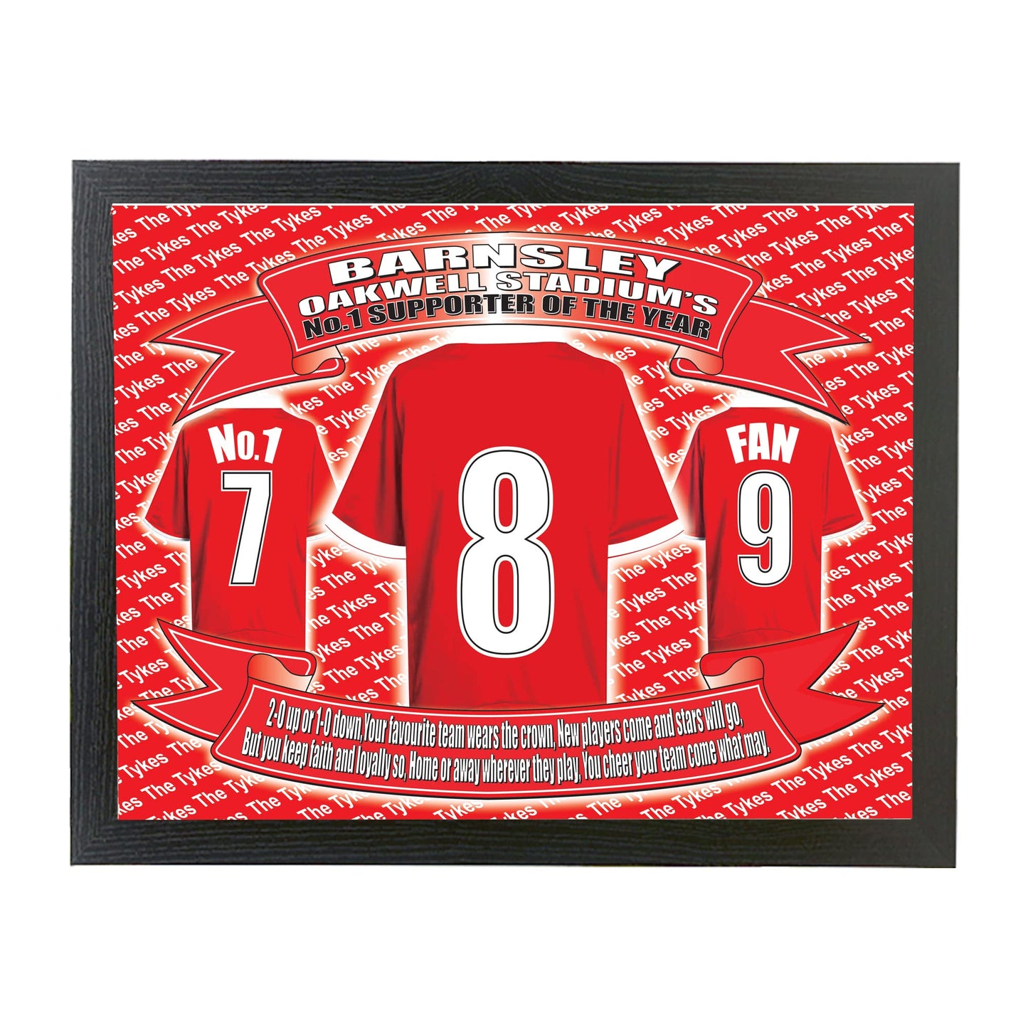 Barnsley The Tykes Football Shirt Picture Gift