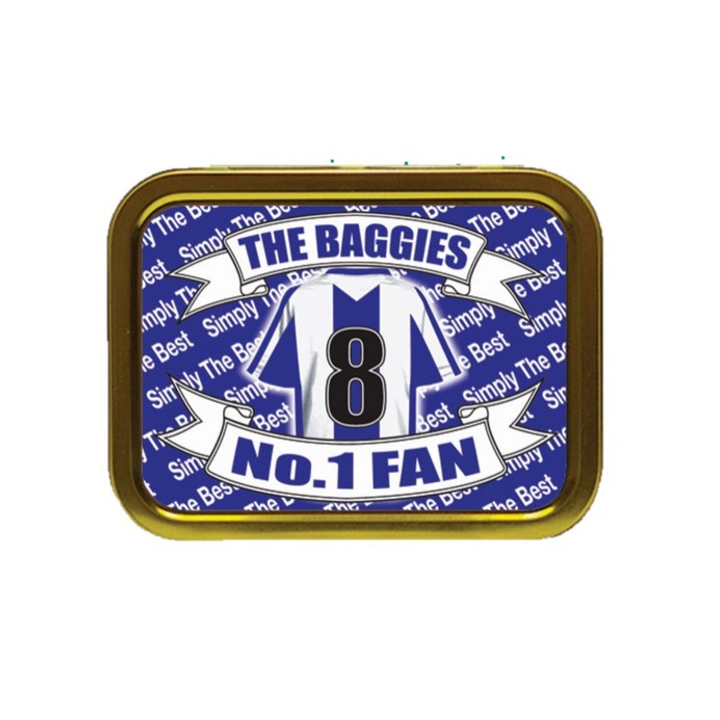 West Brom Football Shirt Personalised Tobacco Storage Tin & Products