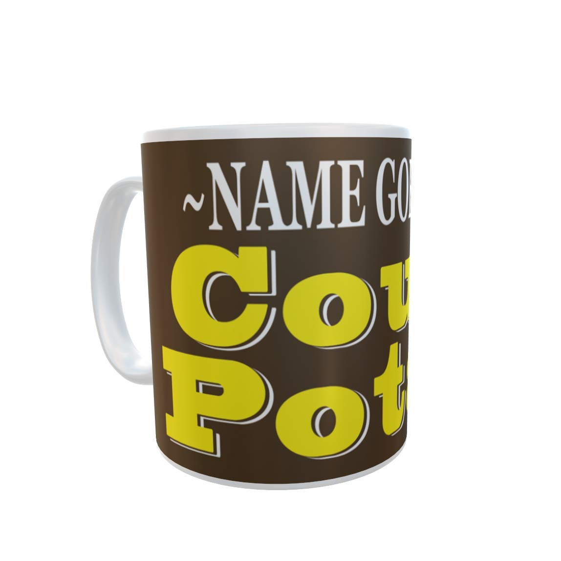 Couch Potato Personalised Ceramic Gift Mug