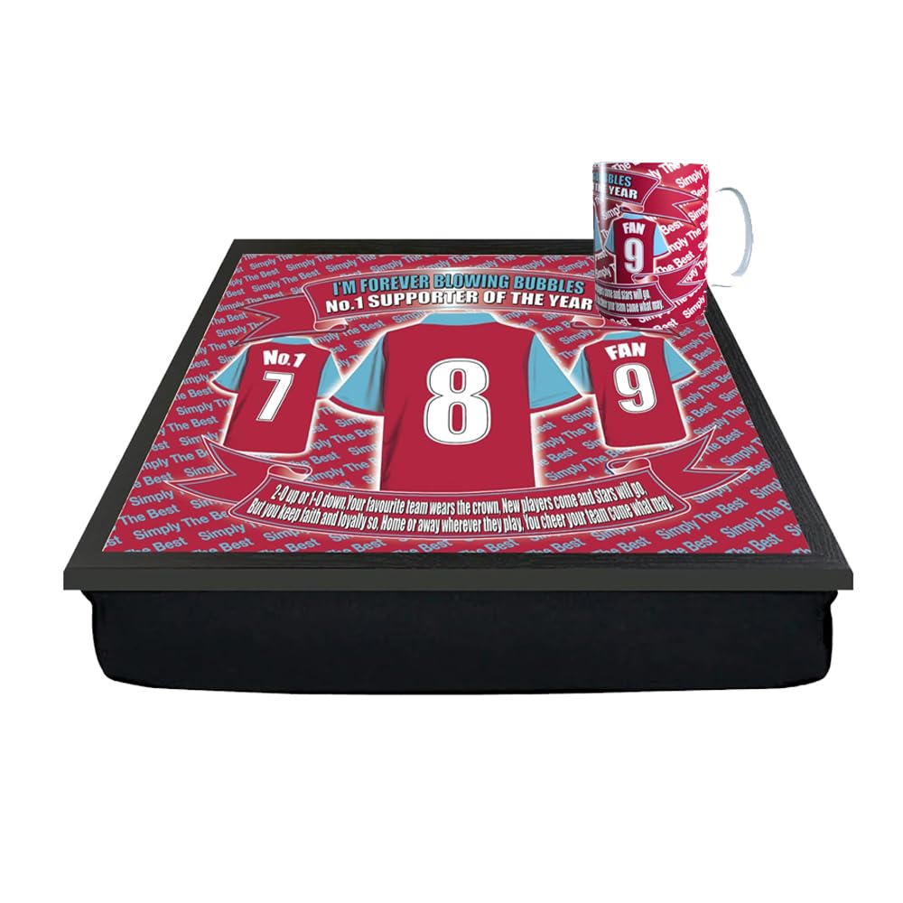 West H Football Club Shirt Lap Tray And Mug Gift Set