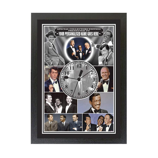 The Rat Pack Personalised Icon Gift Clock