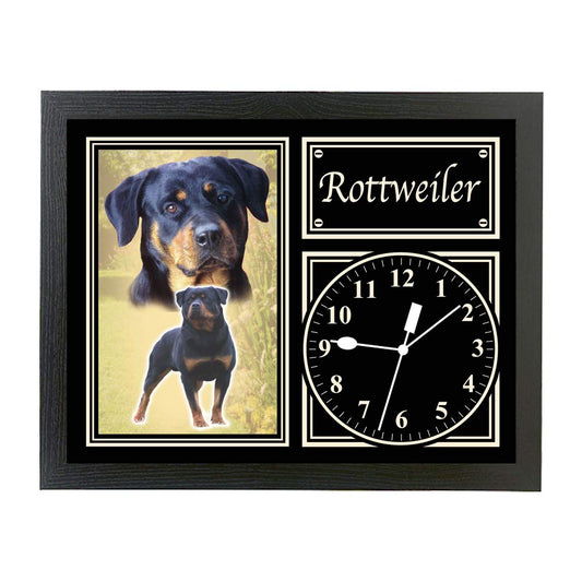 Rottweiler Dog Breed Gift Clock