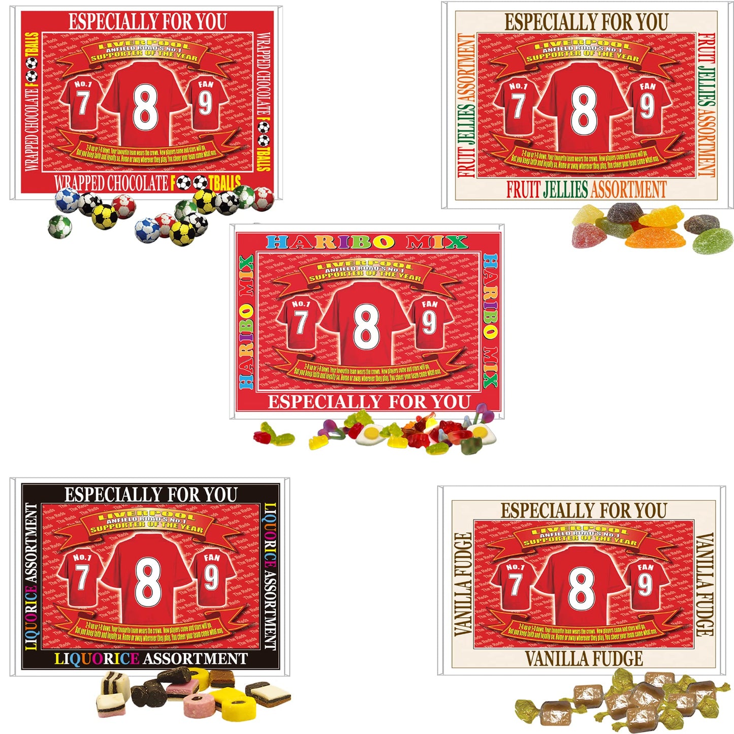 Liverpool Football Shirt Gift Boxed Sweets