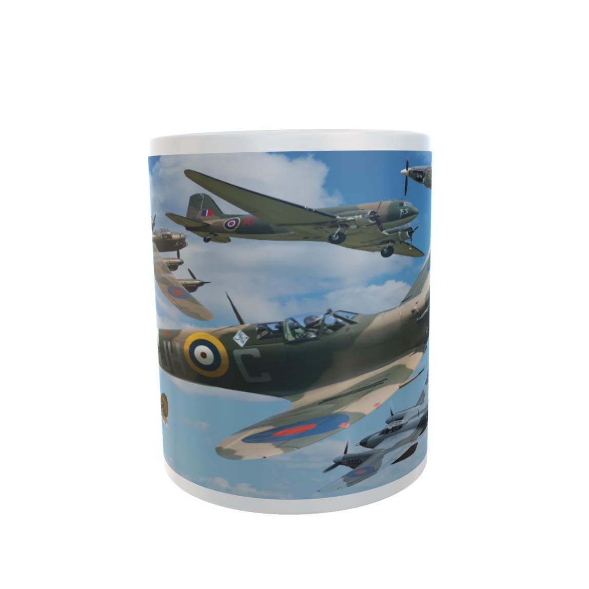 VE Day Centenary Battle of Britain Aircraft Planes Souvenir Mug Gift