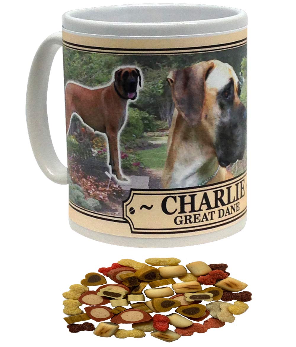 Great Dane Personalised Dog Breed Gift Mug with Treats