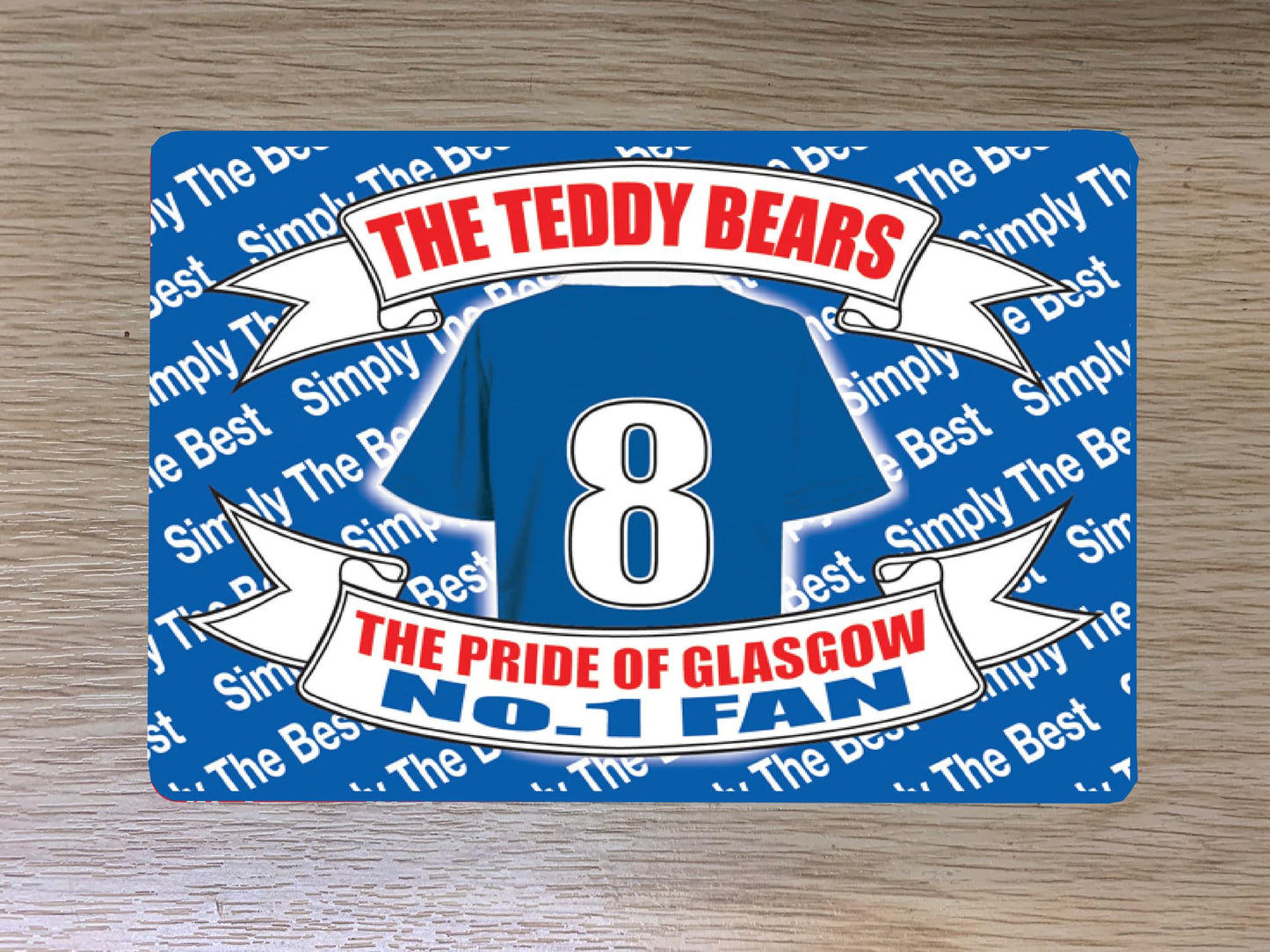 Glasgow The Teddy Bears Football Shirt Travel Passport Holder Case Gift Present