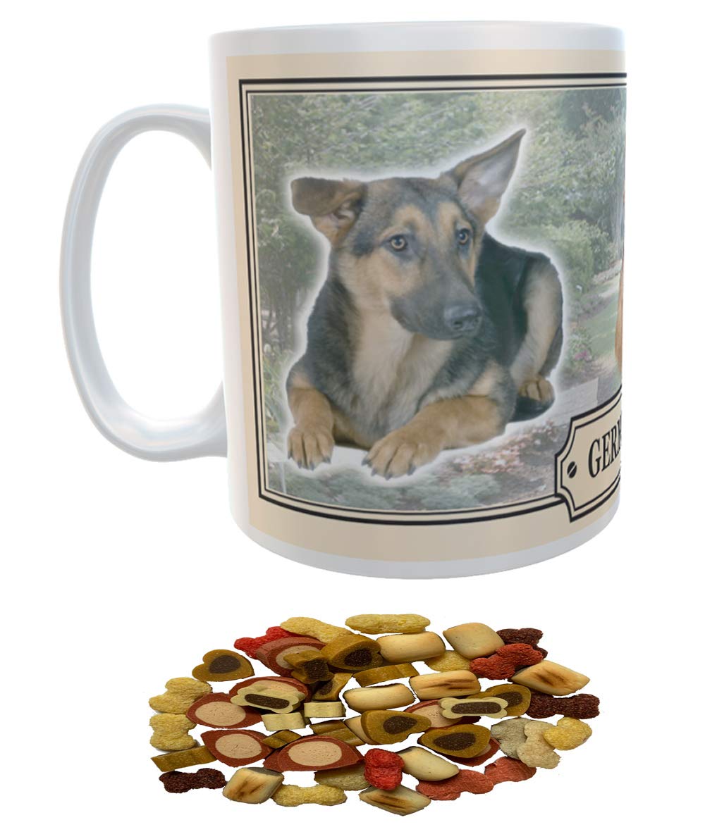 German Shepherd Dog Breed Gift Mug with Treats