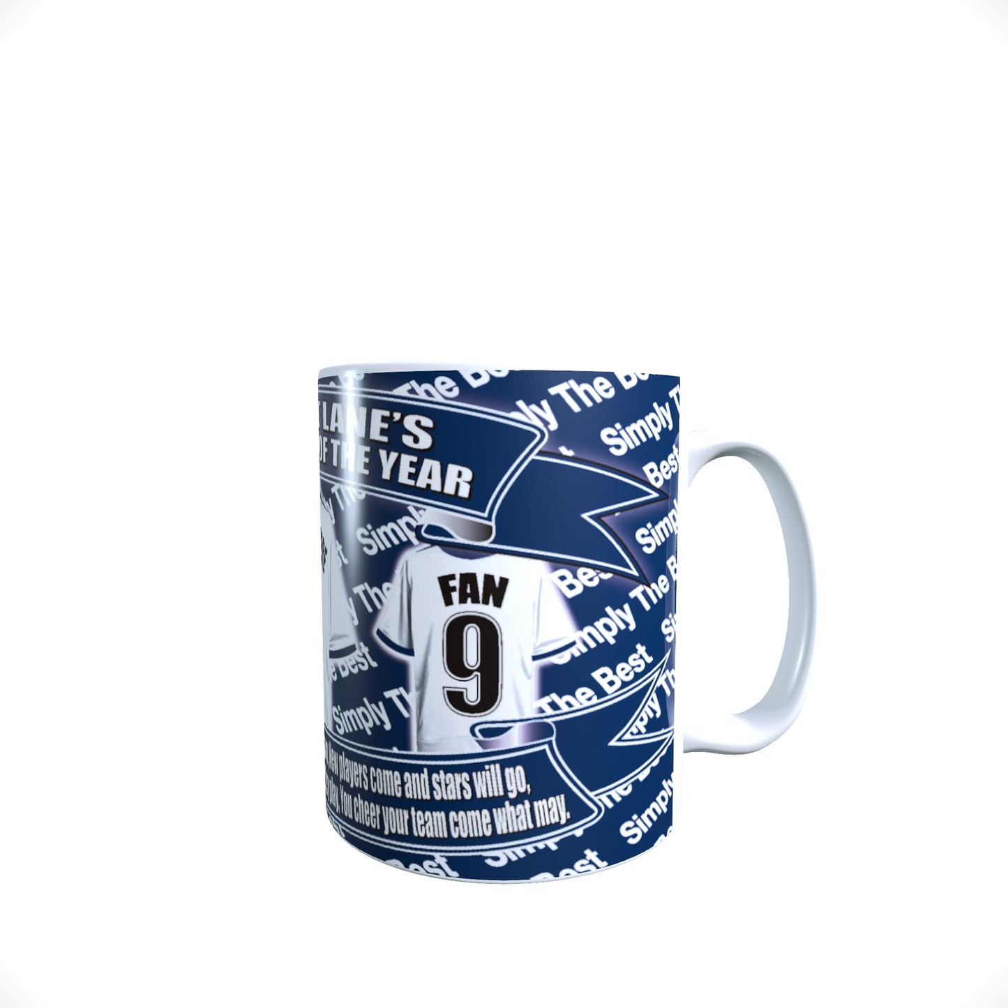 Tott Personalised Football Team Shirt Mug Gift with Chocolate Footballs